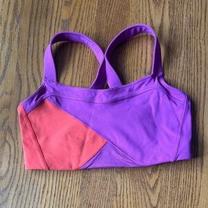 Lululemon Purple and Orange Sports Bra